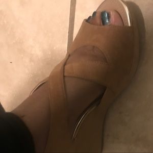 Alfani Brown sandal heels